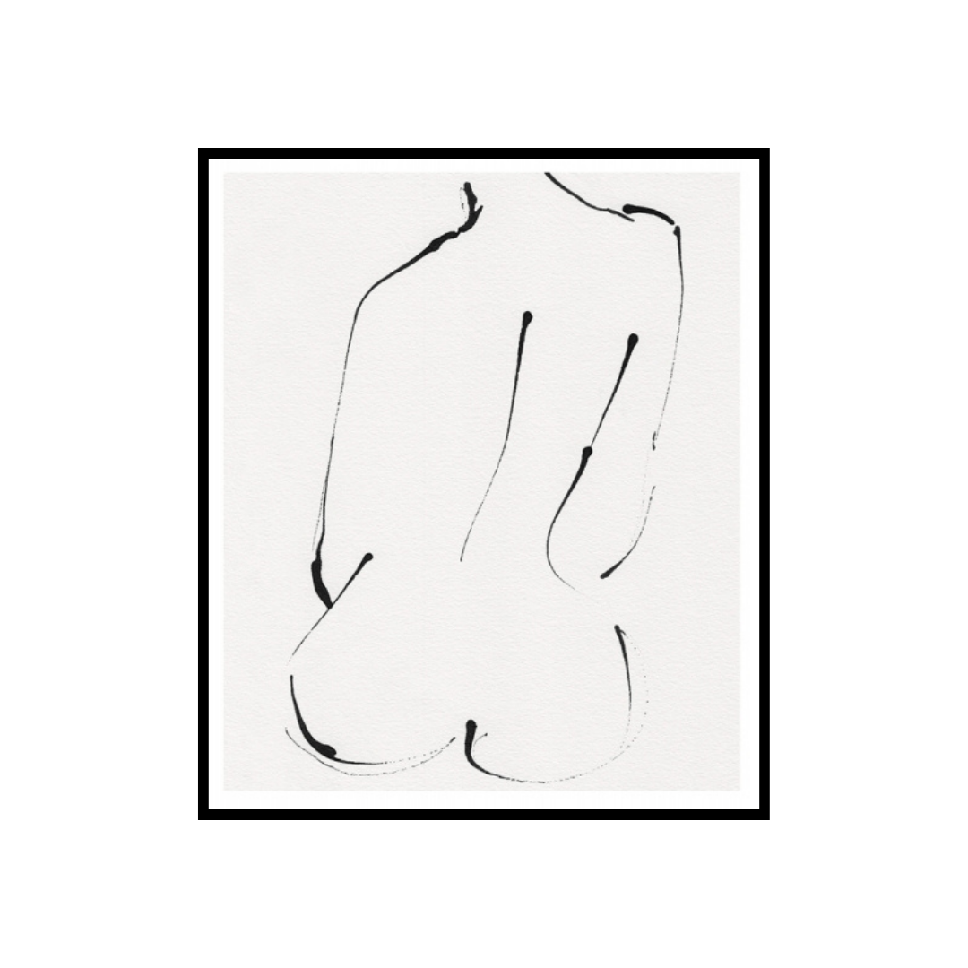 Female Form - Black Frame 81 x 101