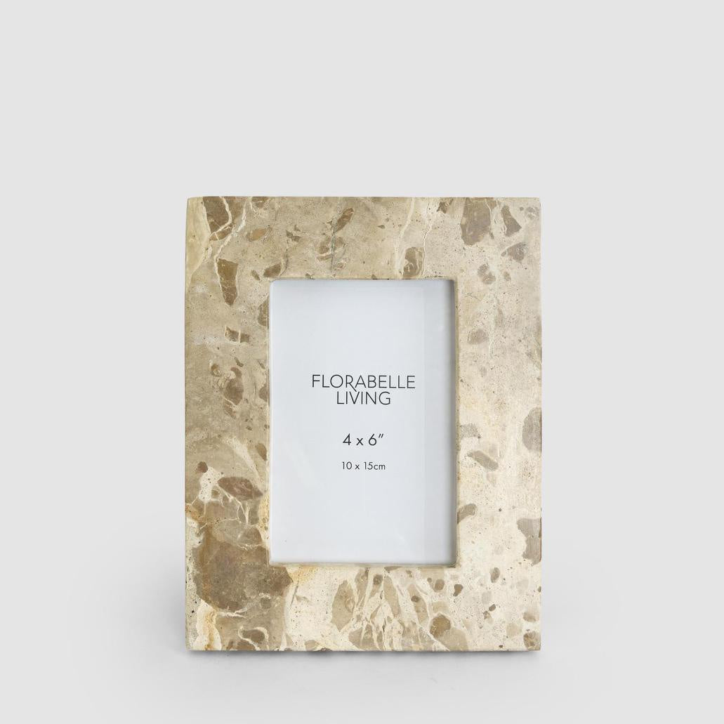 Oro 4x6 Photo Frame Butterscotch Marble