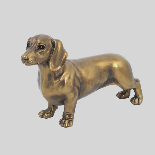 Dachshund Figure, Copper 29cm