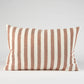 Santi Linen Cushion White & Nutmeg Stripe 40 x 60cm