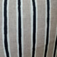 Custom Heavy Linen Stripe, Charcoal/Taupe Cushion 55x55