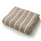 TEXTURED WOVEN STRIPE THROW  - Piazza Haze
