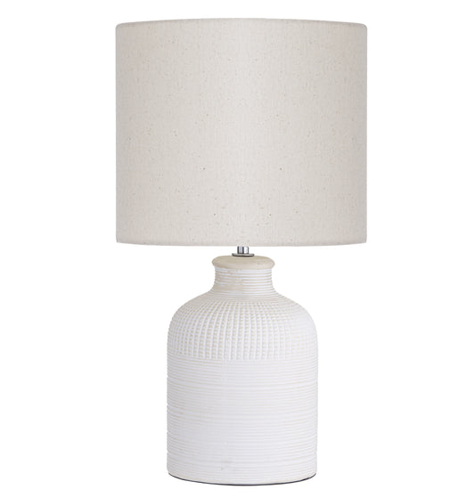 Isla Table Lamp White Wash 26 x 26 x 47cm