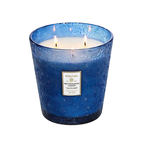 Voluspa Mediterranean Lemon 3 Wick Hearth Candle