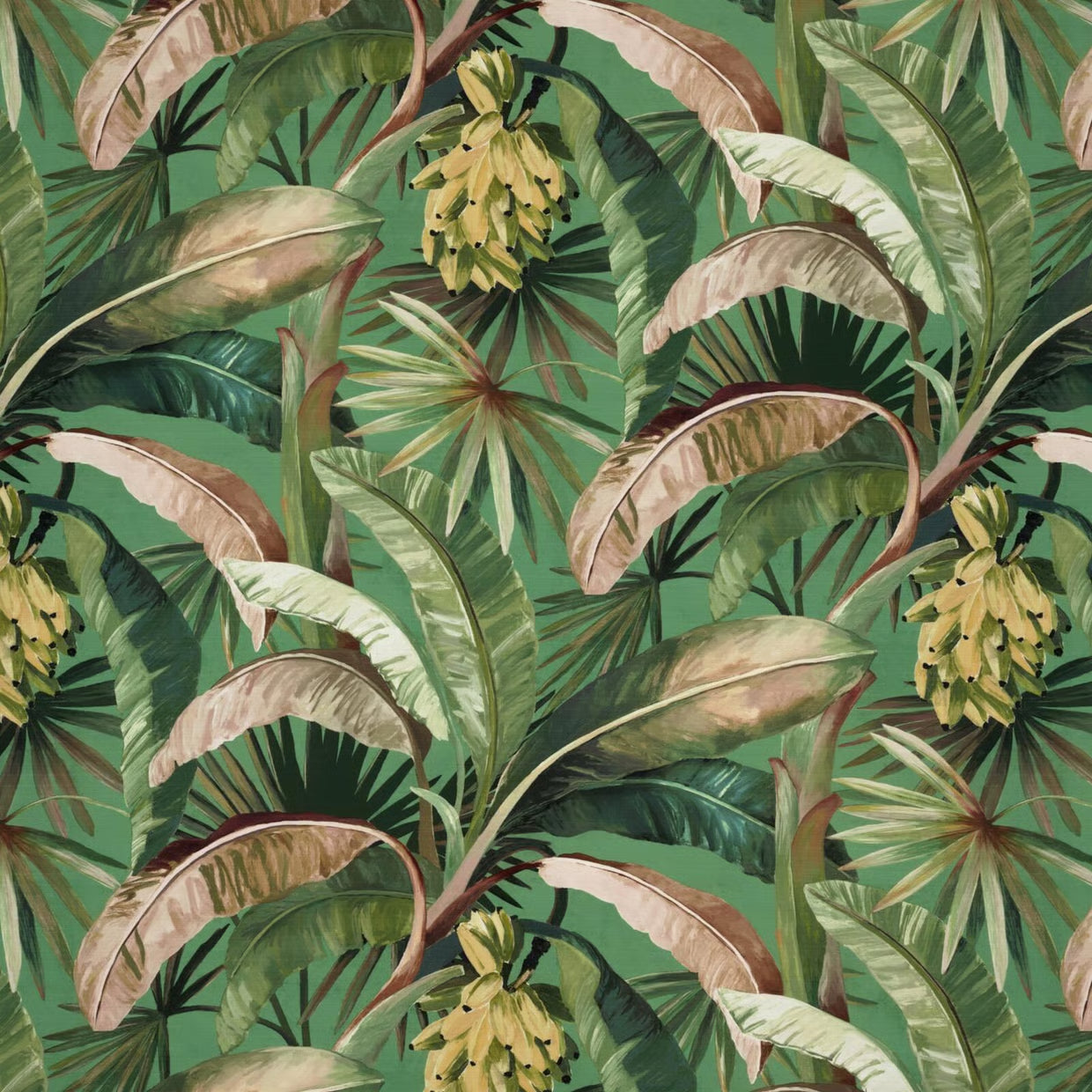 Custom Tropicalia Ming Green Outdoor Cushion 50cm