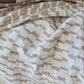Mosaic Jacquard Double Sided Linen Cotton Throw 220x150cm | Mocha Mouse I Off White