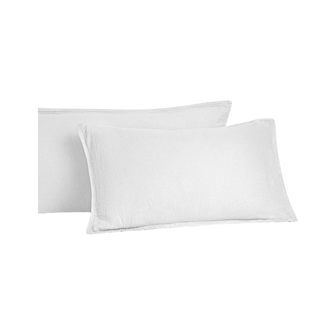 Ripple Pillow Cases Pair - White