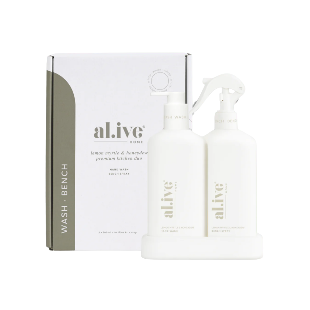 Al.ive Kitchen Duo + Tray - Lemon Myrtle & Honeydew