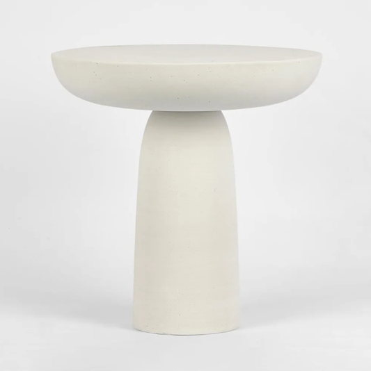 Pablo Side Table Round Chalk 50Lx50Hx50W