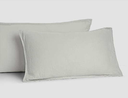 Ripple Pillow Cases Pair - Dove