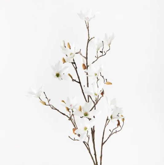 Magnolia Tree Spray - White 115cm