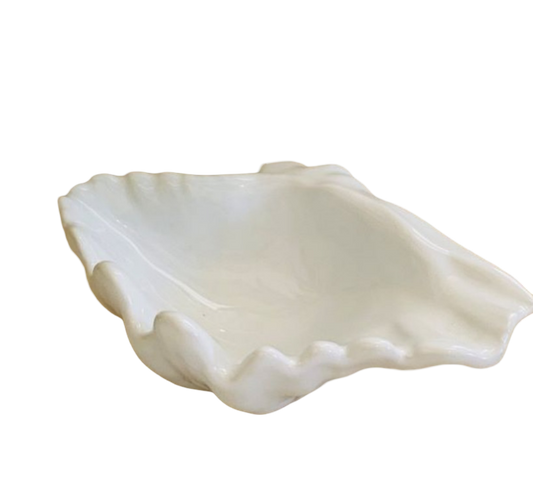 Model Clam - White 19x13x7