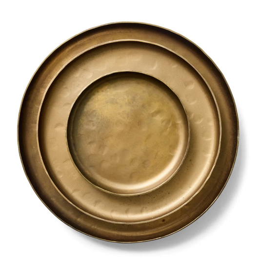 Calvin Brass Round Tray - Small