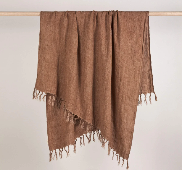 Burton Cafe Linen Throw 130x170cm