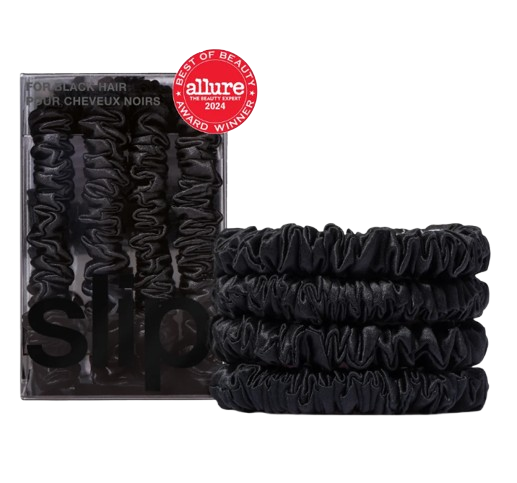 Slip Skinny Scrunchies - Black 4 pack