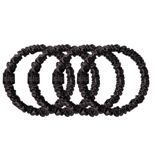 Slip Skinny Scrunchies - Black 4 pack