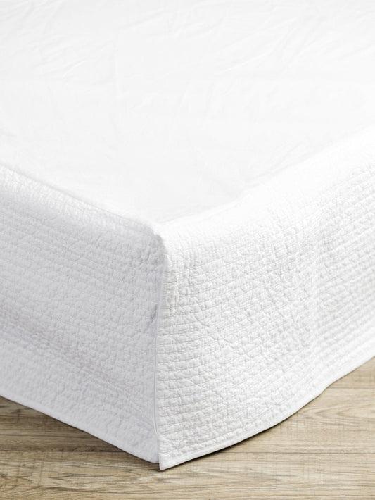 Aspen Valance Queen - White