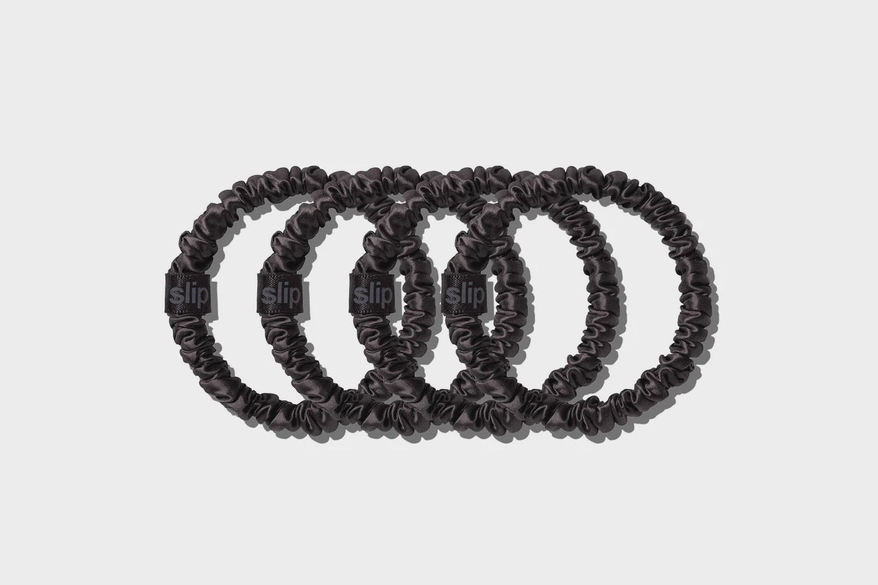 Slip Skinny Scrunchies - Black 4 pack