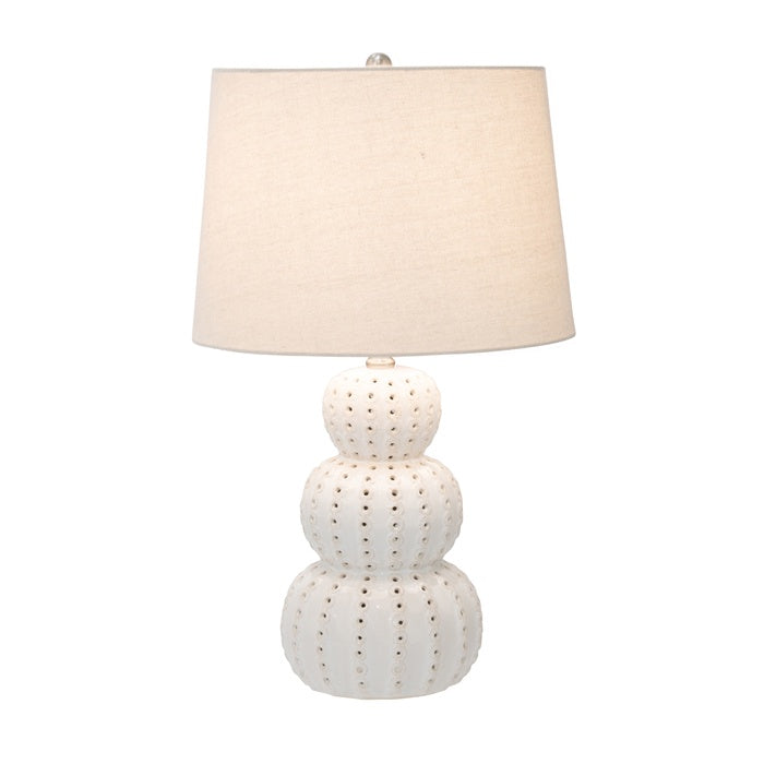 COAST CERAMIC BONE URCHIN LAMP