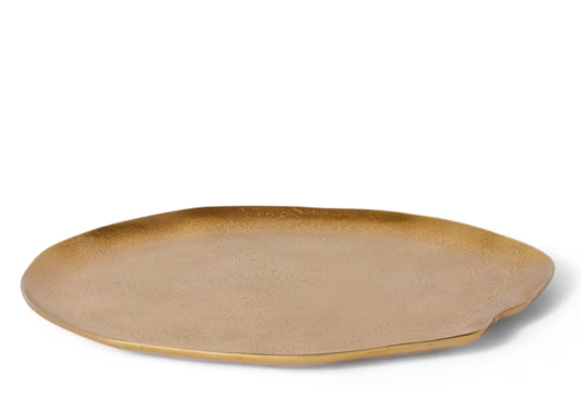 Decor Abelia Tray Gold 34 x 27 x 2 cm