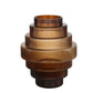 Manhattan Stepped Vase - Amber 40cm