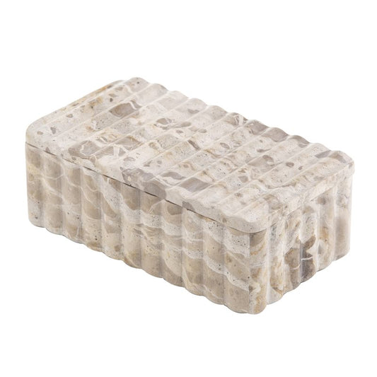 Carprani Marble Deco Box - 23x12.5x8cm
