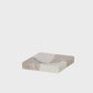 Sachi Check Dish White & Beige 15x15