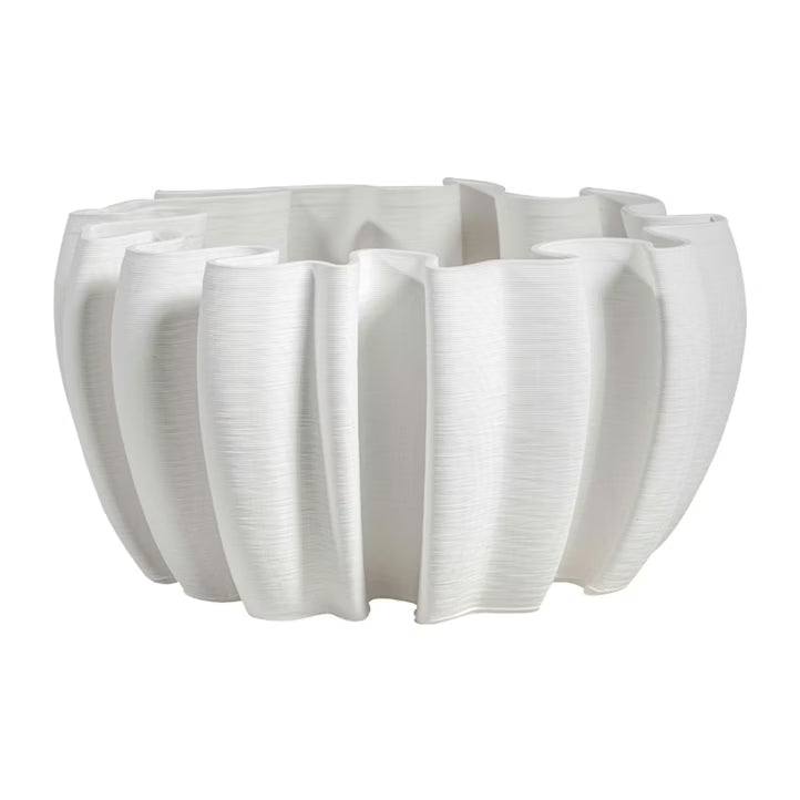 Clegg Bisque Ceramic Crease Bowl