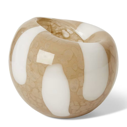 Clement Vase Light Brown - 18 x 18 x 17cm