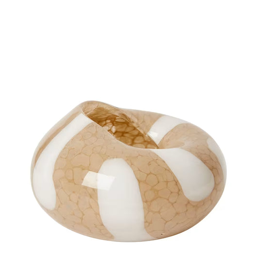 Clement Vase Light Brown - 17 x 17 x 11cm