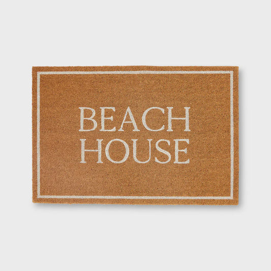 Beach House Doormat WHITE 60x90