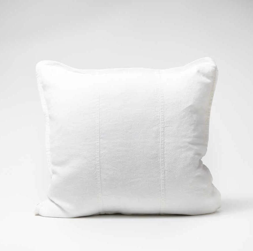 Luca Linen Cushion Off White 60 x 60cm