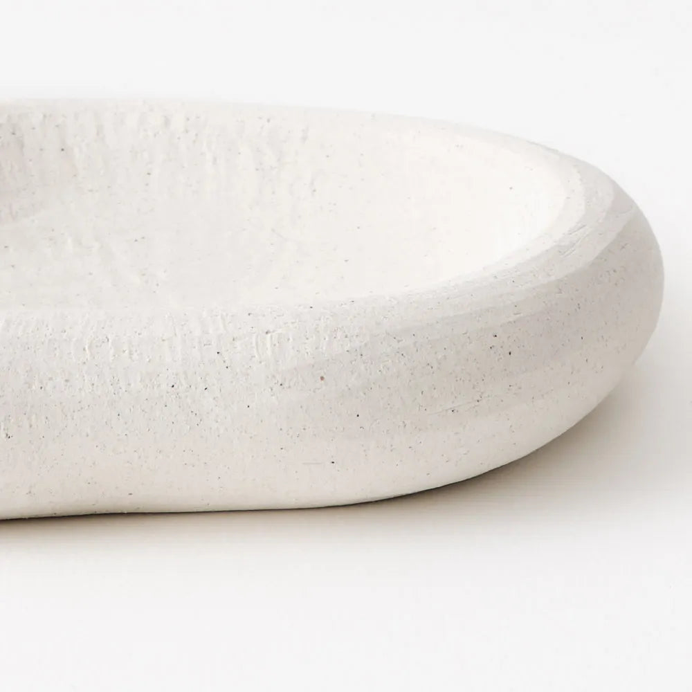 Fedila Bowl White Chalk 5Hx29cmD