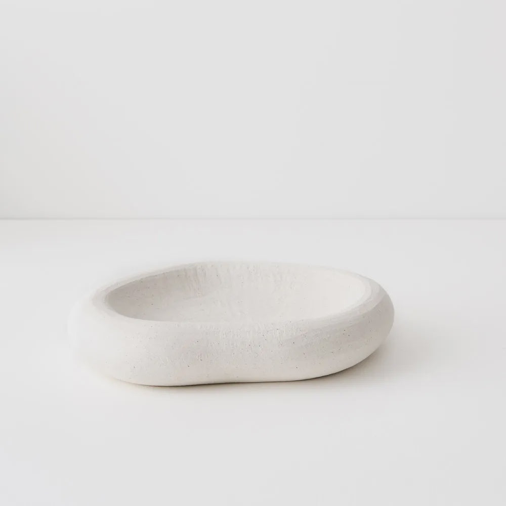 Fedila Bowl White Chalk 5Hx29cmD