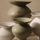 Kenji Flared Vase White Sand,  31cml x 31cmw x 33cmh