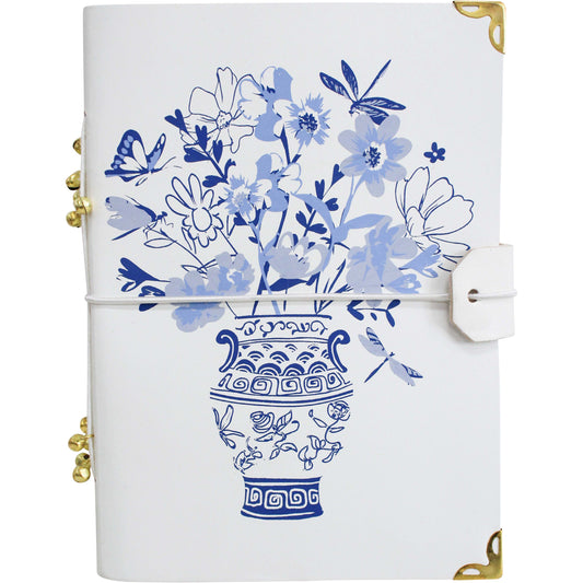 Leather Note book Hamptons Blue