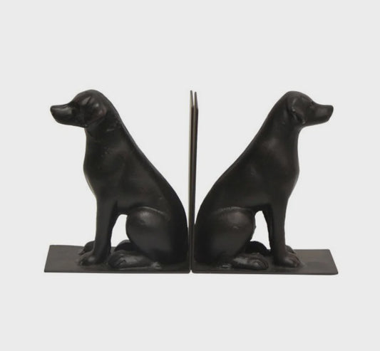 LABRADOR BOOKENDS - Black