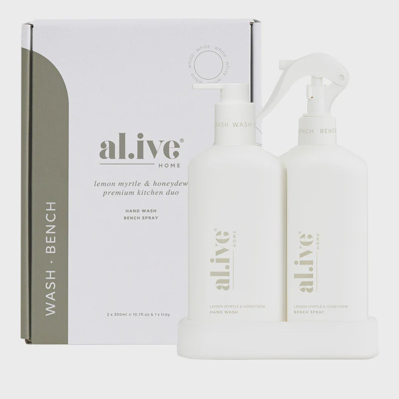 Al.ive Premium Kitchen Duo+Tray-LEMON MYRTLE & HONEYDEW