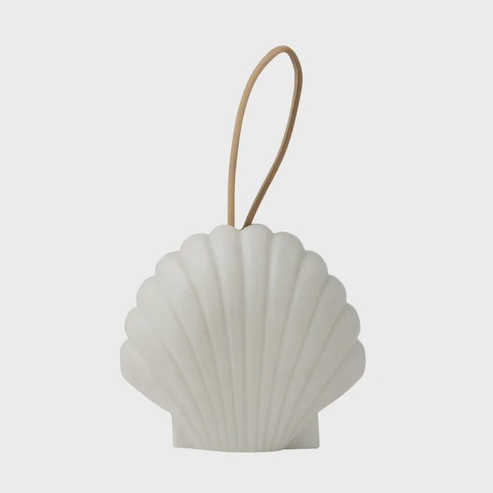 Lodi Shell Marble Door Stop 12.75x7cm White