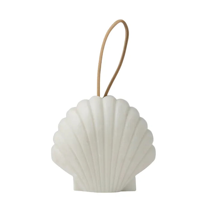 Lodi Shell Marble Door Stop 12.75x7cm White