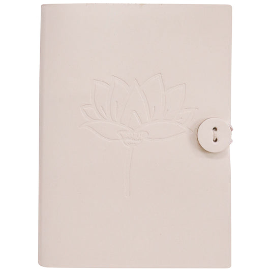Leather Note Book - Neutral Recycled Leather