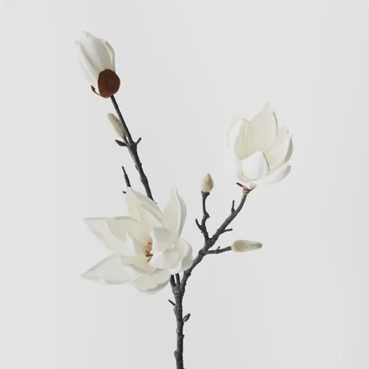 Japanese Magnolia Spray WHITE 79cm