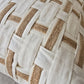 Malta Jute Linen Cushion 40x60 Lumbar - White | Natural