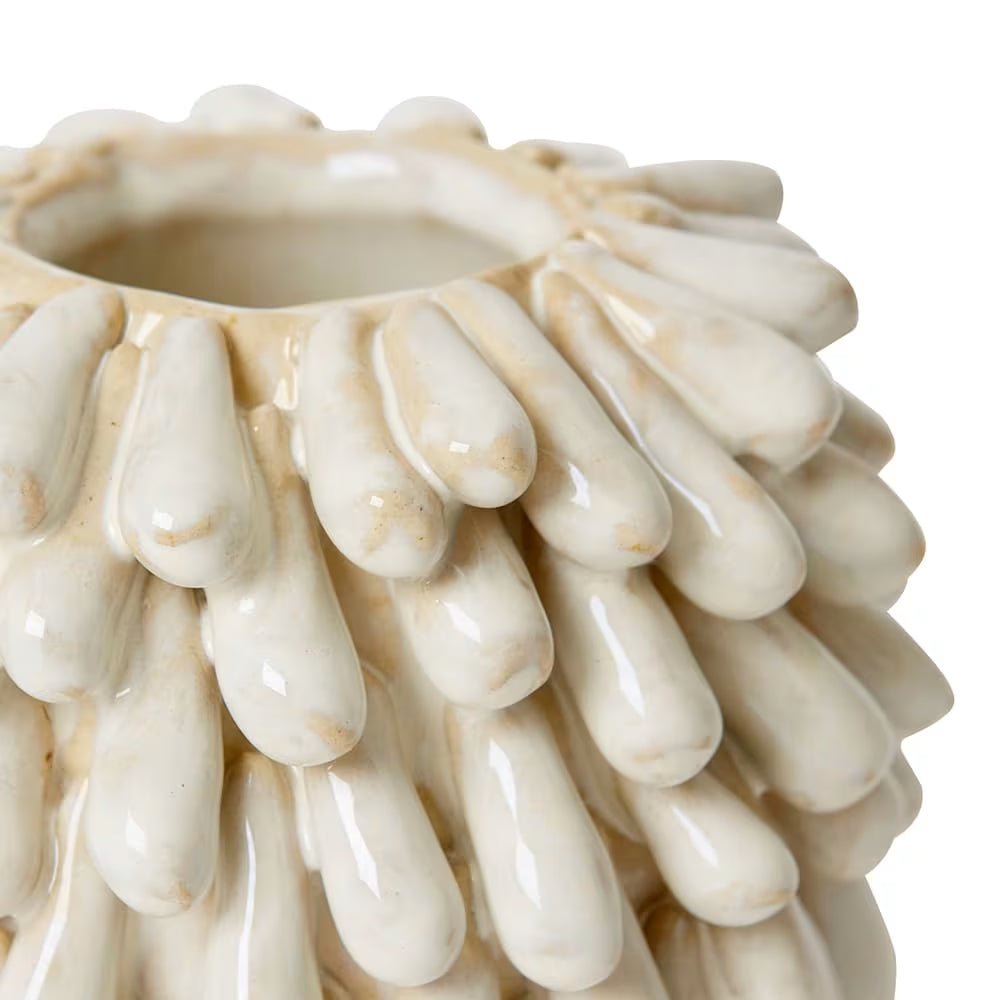 Petra Vase Mini Ivory - 12 x 12 x 11cm