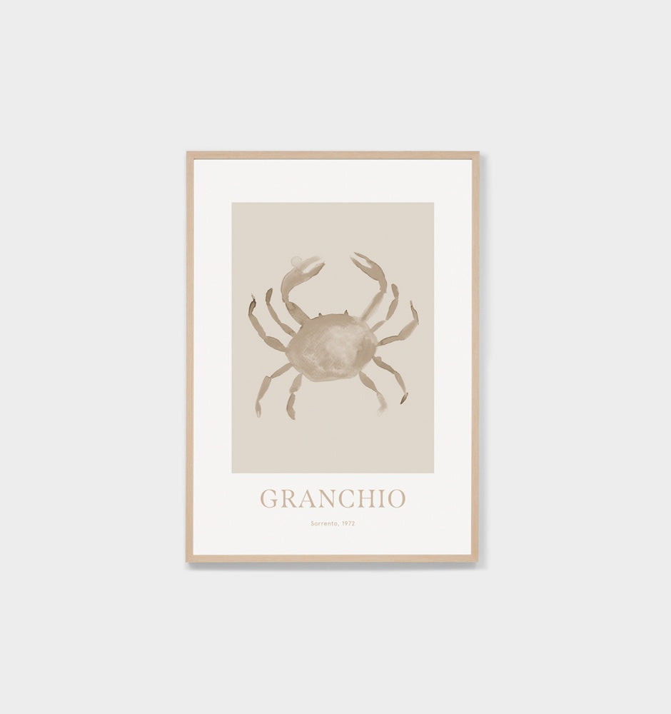 Sea Creature Sand 2, Raw Timber Frame 62x87 PICK UP ONLY
