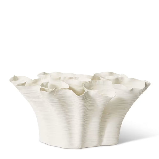 Sylvie Vessel Ivory Small  34 x 23 x 17cm