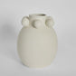 Tiki Round Vase Tall - Off White