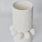 Tall Tiki Vase - White
