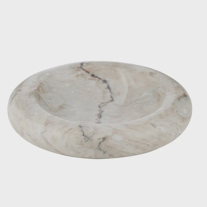 Trieste Marble Bowl 29x5cm Brown