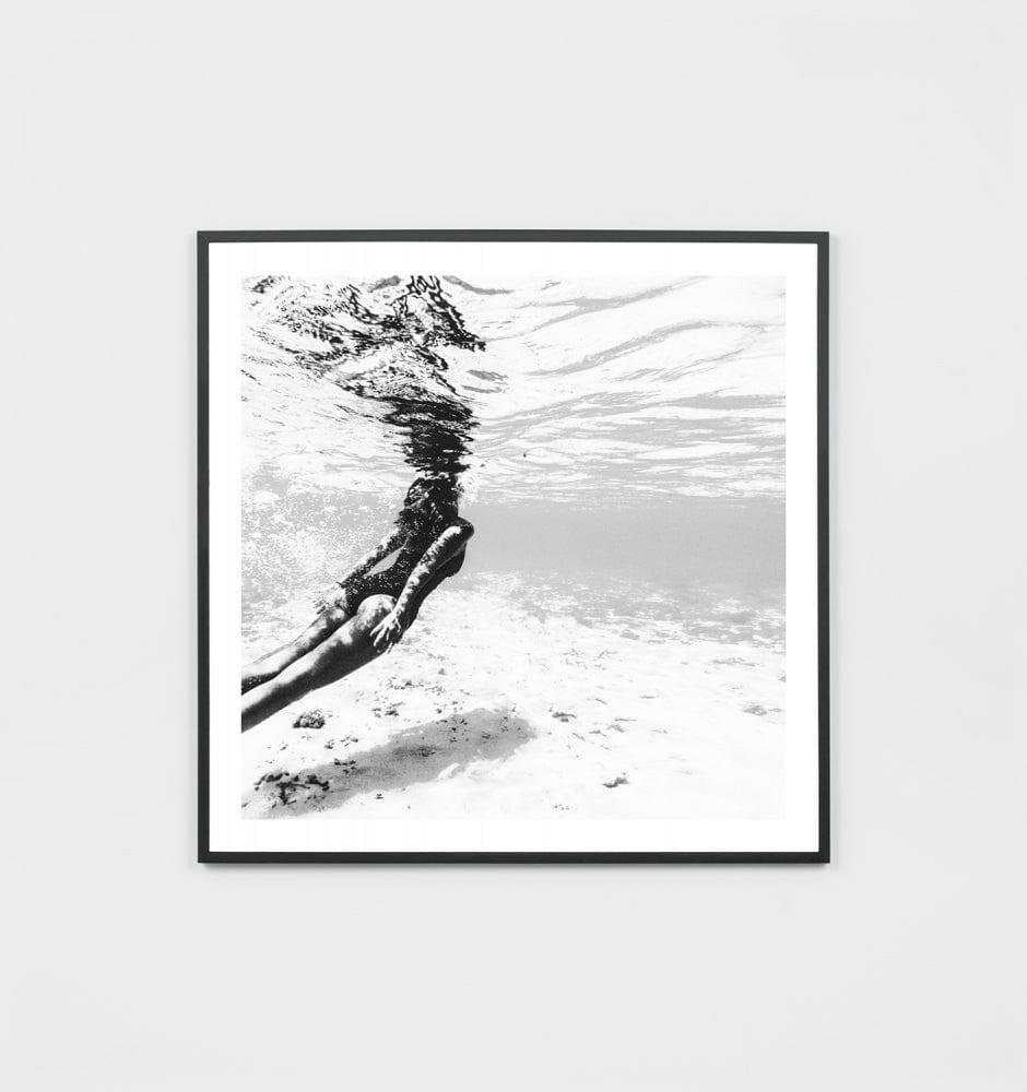 Tropical Dive Print 98x98 Black Frame